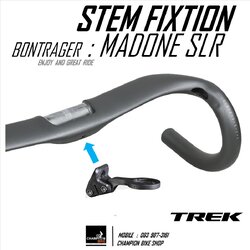 หูยึดขาจับไมล์+ไฟหน้า พร้อมขาจับไมล์GARMIN BONTRAGER : TREK MADONE SLR BLENDR DUO BASE (สำหรับแฮนด์อินดิเกรต TREK MADONE SLR)