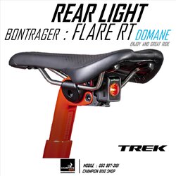 ไฟท้ายติดใต้เบาะTREK DOMANE BONTRAGER : FLARE RT REAR BIKE LIGHT