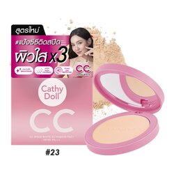 Cathy Doll CC Speed WhiteX3 Powder Pact SPF40 PA+++ 12G #23 NATURAL BEIGE เคที่ดอลล์ แป้งCCติดสปีดผิวใสX3 ซีซีสปีดไวท์เอ็กซ์3พาวเดอร์แพ็ค เอสพีเอฟ40 พีเอ+++ 12G สี 23 เนเชอรัลเบจ