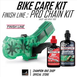 ชุดล้างโซ่จักรยาน+หล่อลื่นโซ่จักรยาน FINISH LINE : PRO CHAIN CLEANER KIT