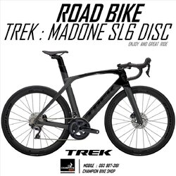 จักรยานเสือหมอบ TREK MADONE SL 6 DISC AERO ROAD BIKE - 2021 สีเทา-ดำ