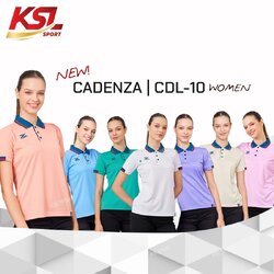 ใหม!! เสื้อโปโลผู้หญิง CADENZA (คาเดนซ่า) รุ่น CDL-10 WOMEN (CDL-10Y) สีชุดที่ 1
