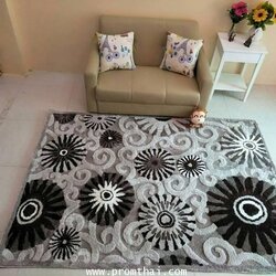 พรมแต่งห้องรับแขก ขนฟูสวยสะดุดตา ลายM6007 ขนาด 1.60×2.30m.