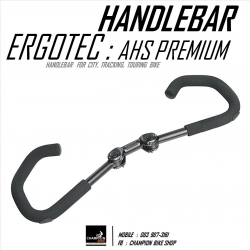 แฮนด์ปีกผีเสื้อ ปรับองศาได้ ERGOTEC : AHS PREMIUM ADJUSTABLE HANDLEBAR