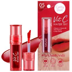 Cathy Doll Vit C Water Tint 2.7G #05 CHERRY ลิปทินท์น้ำแร่ เคที่ดอลล์ วิทซีวอเตอร์ทินท์ 2.7G สี 05 CHERRY