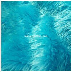 พรมขนยาว สีฟ้า กว้าง 1.5 เมตร รหัสสี 1032