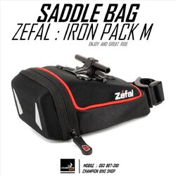 กระเป๋าใต้อาน ZEFAL : IRON PACK " M " - TF SADDLE BAG