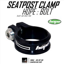 รัดหลักอาน ขนาด 36.4 HOPE : SEATPORT CLAMP สีดำ
