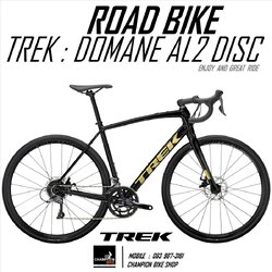 จักรยานเสือหมอบTREK : DOMANE AL2 DISC - 2021 ROAD BIKE สีดำ-ทอง