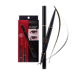 Browit ByNongchat High Tech Liner 0.45ML+0.08G #BLACK อายไลเนอร์ บราวอิท น้องฉัตร ไฮเทคนิคดูโอ้อายไลน์เนอร์ 0.45ML+0.08G อายไลน์เนอร์ 2 หัวในแท่งเดียว สีดำ