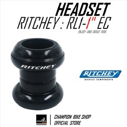 ลูกปืนคอ 1 นิ้ว RITCHEY : RL1 - 1" EXTERNAL CUP EC THREADLESS HEADSET สีดำ
