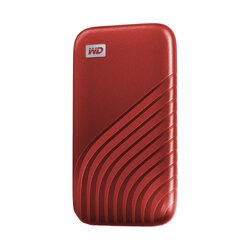 WD My Passport SSD Type-C 500GB 1TB 2TB (Red) External Harddisk ฮาร์ดดิสพกพา , USB 3.1 and USB Type C Western Digital