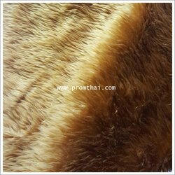 พรมขนยาว สีน้ำตาลทอง ขนยาว 25 มิล