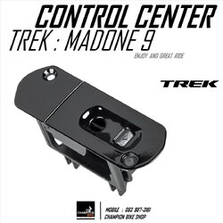 ฝาปิดเฟรมท่อนอน-ล่าง ยึดJUNCTION-A เฟรม TREK MADONE 9 MADONE SL Control Center / Junction-A Di-2 Holder / สีดำเงา