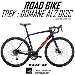 จักรยานเสือหมอบTREK : DOMANE AL2 DISC - 2021 ROAD BIKE สีม่วง-ส้ม