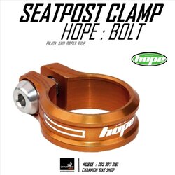รัดหลักอาน ขนาด 36.4 HOPE : SEATPORT CLAMP สีส้ม
