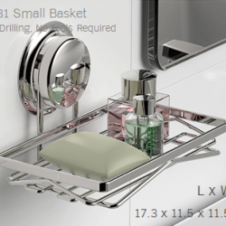 CH-31 ตะแกรงวางของขนาดเล็ก รุ่น Chrome Series ไม่ต้องเจาะผนัง