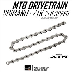 โซ่เสือภูเขา11สปีด SHIMANO XTR HG901-11 11 SPEED MTB CHAIN (116ข้อ)