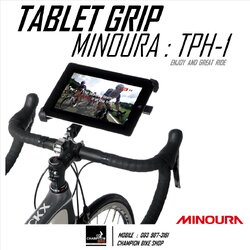 ที่ยึดแท็ปเล็ต ติดที่แฮนด์จักรยาน MINOURA : TPH-1 TABLET HOLDER (สำหรับหน้าจอขนาด 7.9-9.7 นิ้ว)