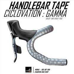 ผ้าพันแฮนด์เสือหมอบ CICLOVATION : LEATHER TOUCH - GAMMA - HANDLEBAR TAPE สีGAMMA PLATINUM