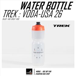 ขวดน้ำจักรยาน TREK : VODA USA 26 oz. BIKE WATER BOTTLE
