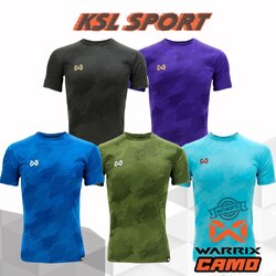 WARRIX เสื้อกีฬาพิมพ์ลาย WA-1567 เสื้อออกกำลังกาย เสื้อฟุตบอลทอลาย รุ่น Camo สำเนา