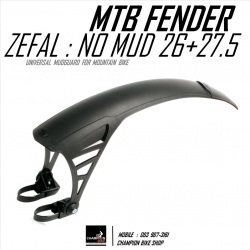 บังโคลนจักรยาน ขนาดวงล้อ26" 27.5" 650B และ700C ZEFAL : NO MUD FENDER & MUDGUARD MTB 26", 27.5", 650B & 700c