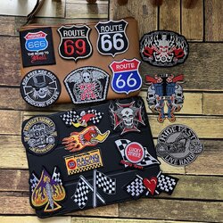 นักซิ่ง รถแข่ง ตัวรีดติดเสื้อ อาร์มรีด อาร์มปัก ตกแต่งเสื้อผ้า หมวก กระเป๋า แจ๊คเก็ตยีนส์ Racing Embroidered Iron on Patch