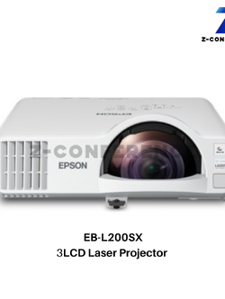 Projector Epson EB-L200SX 3LCD (3,600 Im / XGA) Short-throw Laser Display projector , โปรเจคเตอร์ , เครื่องฉายโปรเจคเตอร์ , โปรเจคเตอร์ดูหนัง , เครื่องโปรเจคเตอร์
