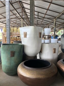 กระถางเหลี่ยมทรงสูง