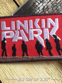Linking Park วงดนตรี ร็อค เฮฟวี่เมทัล พังค์ ตัวรีดแบบปัก อาร์มปัก ตัวรีดติดเสื้อ ตัวรีด ติดกระเป๋า ติดหมวก ติดแจ๊คเก็ต Rock Iron on Embroidered Patch