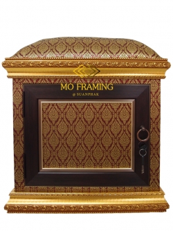 ตั่งกราบพระ เปิด - ปิด ได้พร้อมกุญแจล็อก