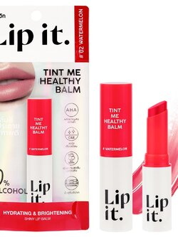 LIP IT TINT ME HEALTHY BALM 3G #02 WATERMELON LIP IT ลิปอิท ทินท์มีเฮลธ์ตี้บาล์ม กลิ่นแตงโม 3 กรัม