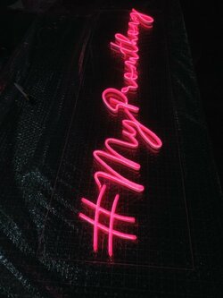 ป้ายไฟนีออนดัด - # my promothong