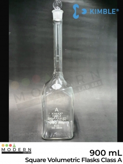 ขวดวัดปริมาตรทรงเหลี่ยม / Square Volumetric Flasks Class A