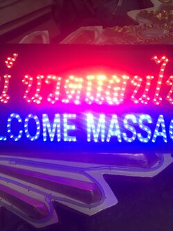 ป้ายไฟปิงปอง ร้านปวดแผนไทย