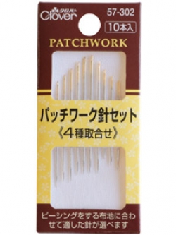 Clover 57-302เข็มPatchwork บรรจุ10เล่ม ชุดรวมเบอร์