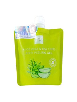 Baby Bright Aloe Vera & Tea Tree Body Peeling Gel 200ML. เบบี้ไบร์ท สครับผิวอโลเวร่าแอนด์ทีทรีบอดี้พีลลิ่งเจล ขนาด 200 มล.
