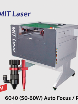 เครื่องตัดเลเซอร์ / เครื่องยิงเลเซอร์ MIT Laser 6040 (50-60W) Auto Focus / RD