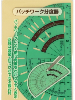 Clover 57-563ไม้แบบสเกลครึ่งวงกลม วัดองศา