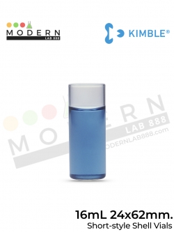 4 Drams, 16mL Short Style Glass Shell Vials without Closures - 576ขวด/กล่อง