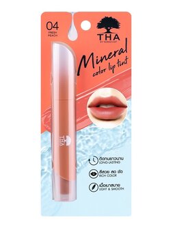 THA NONGCHAT Mineral Color Lip Tint #04 FRESH PEACH ฑาบายน้องฉัตร มิเนอรัล ลิป ทินท์ บำรุงปาก ชุ่มชื้น สี 04 เฟรชพีช