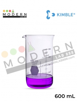 600ml. บีกเกอร์ทรงสูง "แบบมีปาก" / 600ml. Tall Form Berzelius Beakers with Spout