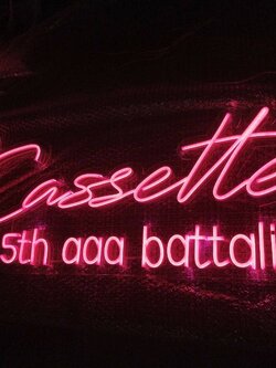 งานป้ายไฟนีออนดัด LED - the cassette 5th aaa battalion