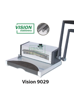 เครื่องเข้าเล่มขดลวด Vision 9029 (ราคารวมภาษี) บริการหลังการขาย