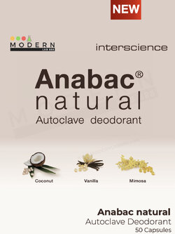 Anabac® Natural Autoclave deodorant เม็ดดับกลิ่นสำหรับหม้อนึ่งฆ่าเชื้อ(กลิ่นพิเศษ), 50เม็ด/กระปุก