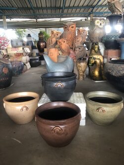 กระถางพร้อมจานรอง