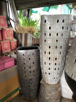 กระถางทรงตระกร้าสูง