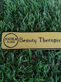 #ป้ายชื่อทองเหลืองติดแม่เหล็ก