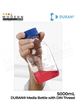 5000 mL ขวดมีเดียดูแรน / GL45 DURAN® Media Bottle with DIN Thread